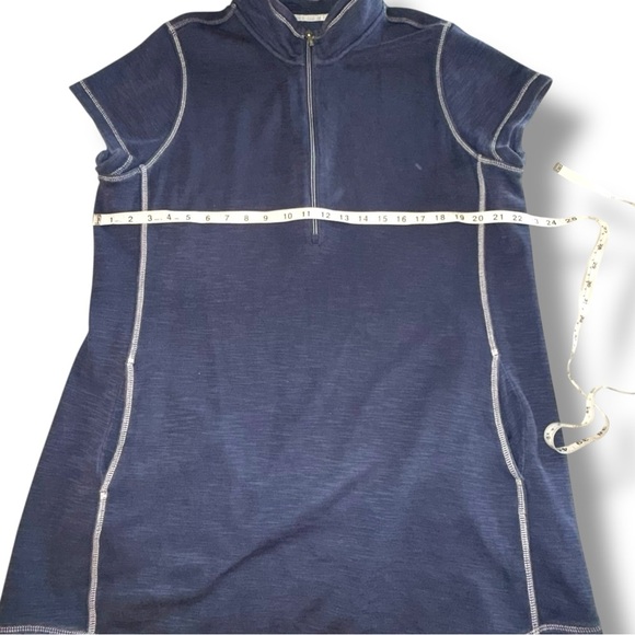 TOMMY BAHAMA Tobago Bay Half-Zip Short-Sleeve Dress - XL Ocean Blue - Picture 6 of 13
